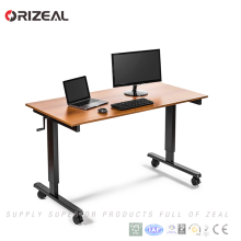 Adjustable height manual height adjustable legs office staff table,desk stand up sit down
